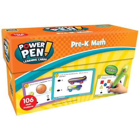 Teacher Created Resources Power Pen Learning Cards - Math, Grade PK TCR6009